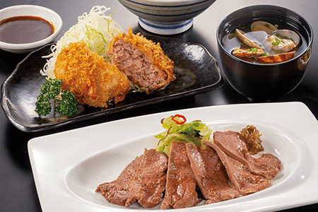 牛たん・牛たんメンチかつランチ